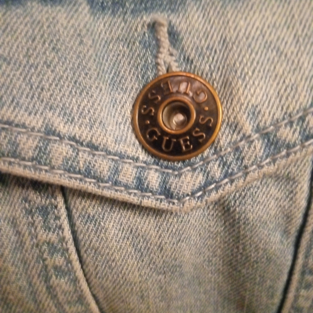 GUESS Men's Denim Jacket with Sherpa Lining - Picture 5 of 6
